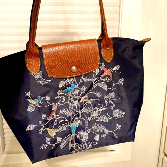 Longchamp Handbags - Longchamp Birds of Paradise La pliage tote